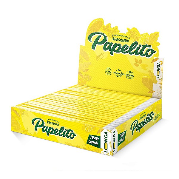 Seda Papelito Tradicional King Size Longa Display com 25 Un